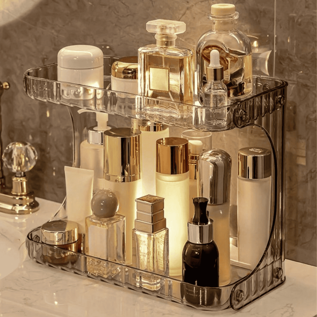 Acrylic Double Layer Cosmetic Organizer