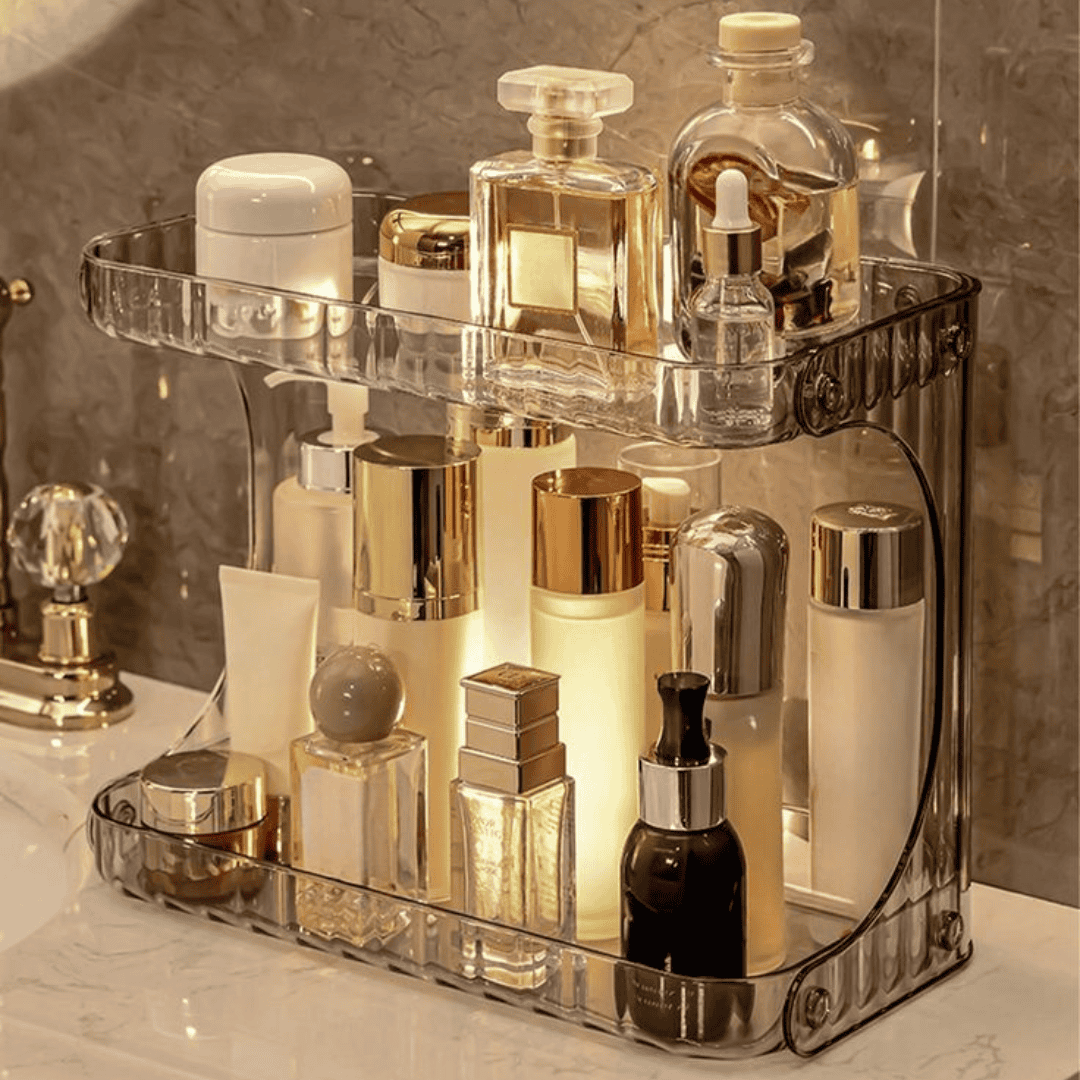 Acrylic Double Layer Cosmetic Organizer