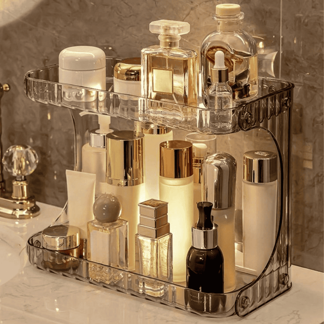 Acrylic Double Layer Cosmetic Organizer
