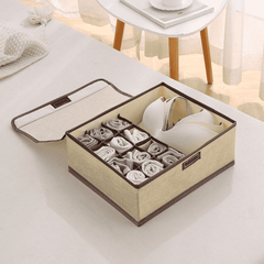 13-Grid Foldable Undergarment Organizer