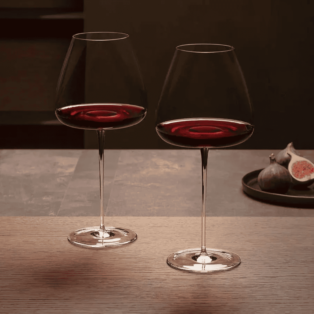2pc Medium Capacity Crystal Wine Glass