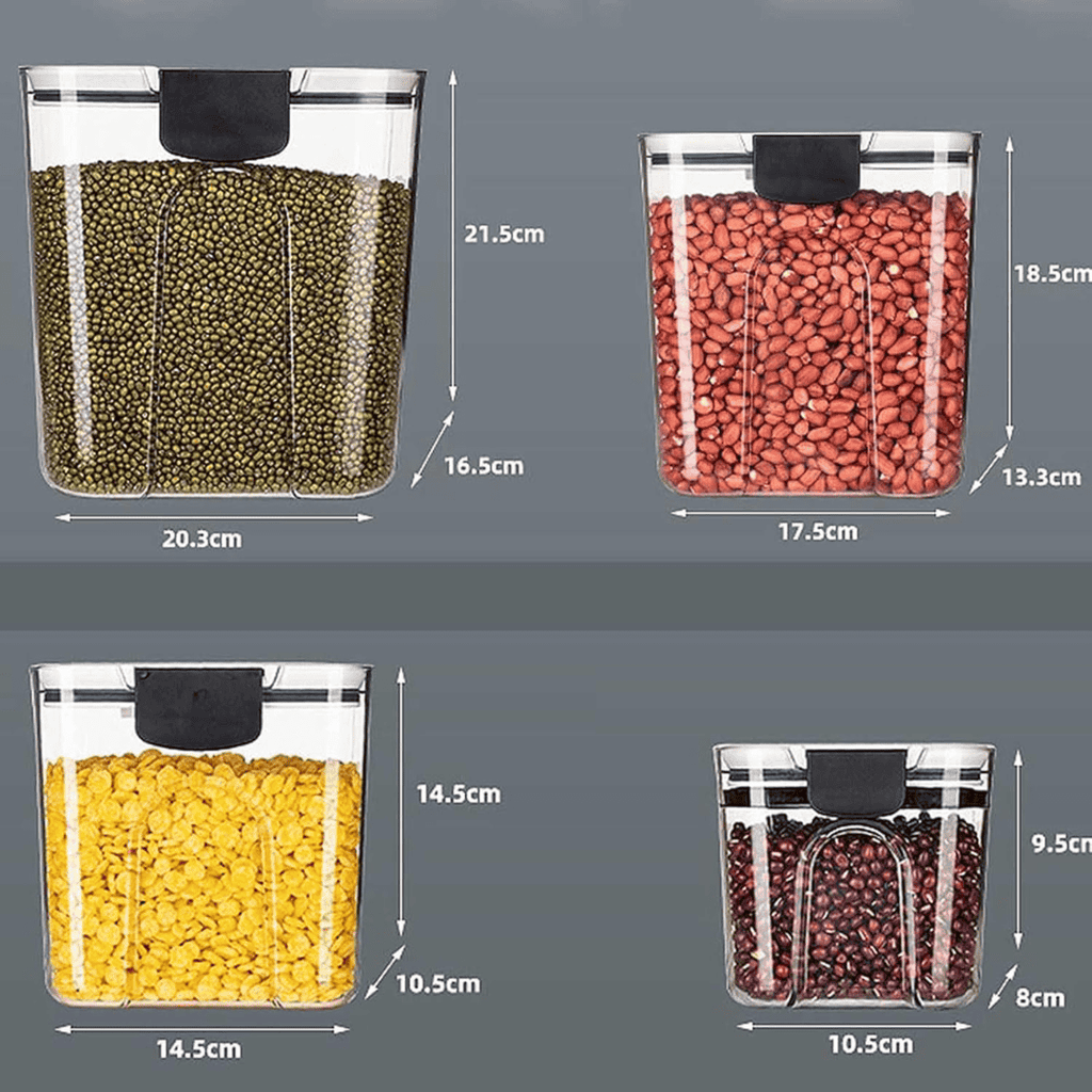 4 Pcs Airtight Food Storage Container Set