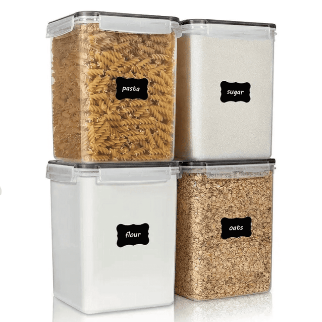 4pcs BPA-Free Airtight Food Storage Containers