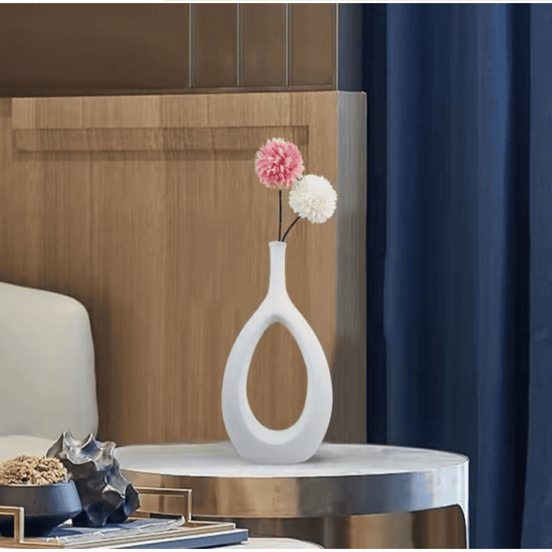 Hollow Out Abstract Doughnut Vase