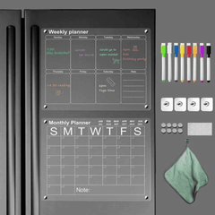 2pcs Magnetic Monthly/Weekly Fridge Planner