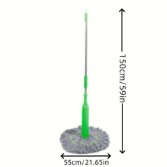 360 Rotating Self-Wringing Bamboo Twist Mop