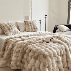 Soft Bubble Winter Throw Blanket Tie Dye Minky Blanket