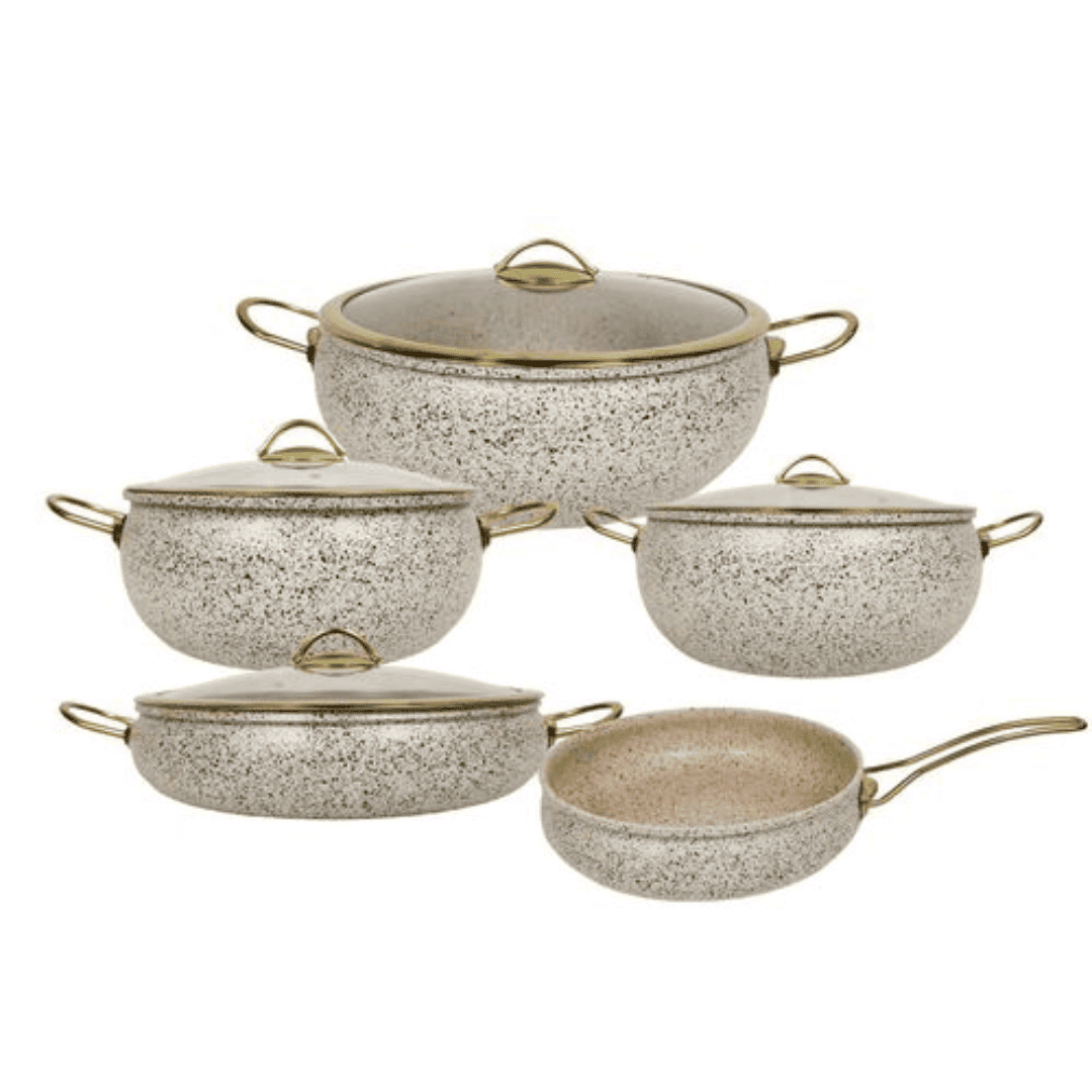 9PCS Granite Coating Kitchen Cookware Set