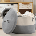 Extra Large Cotton Rope Basket with Lid