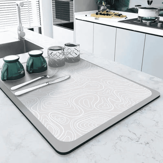 Super Absorbent Nonslip Drain Dish Drying Mat