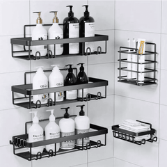 5pcs Set Shower Caddy Shelf / Bathroom Organizer