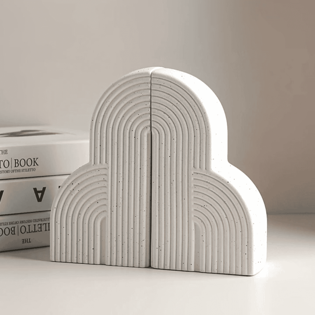 Arched Ceramic Bookend Holders