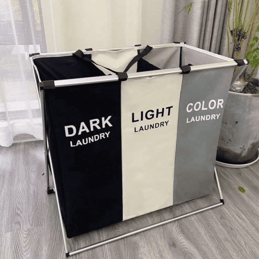 3 Grid Foldable Laundry Basket