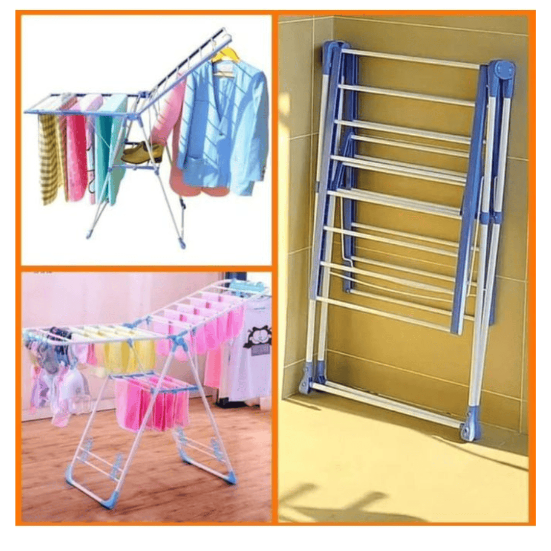 Foldable and Portable Cloth Drying Rack