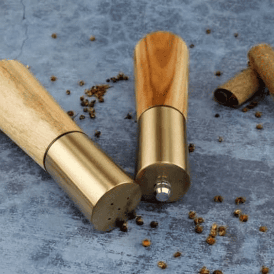 2pcs Kitchen Pepper and Salt Grinder Set