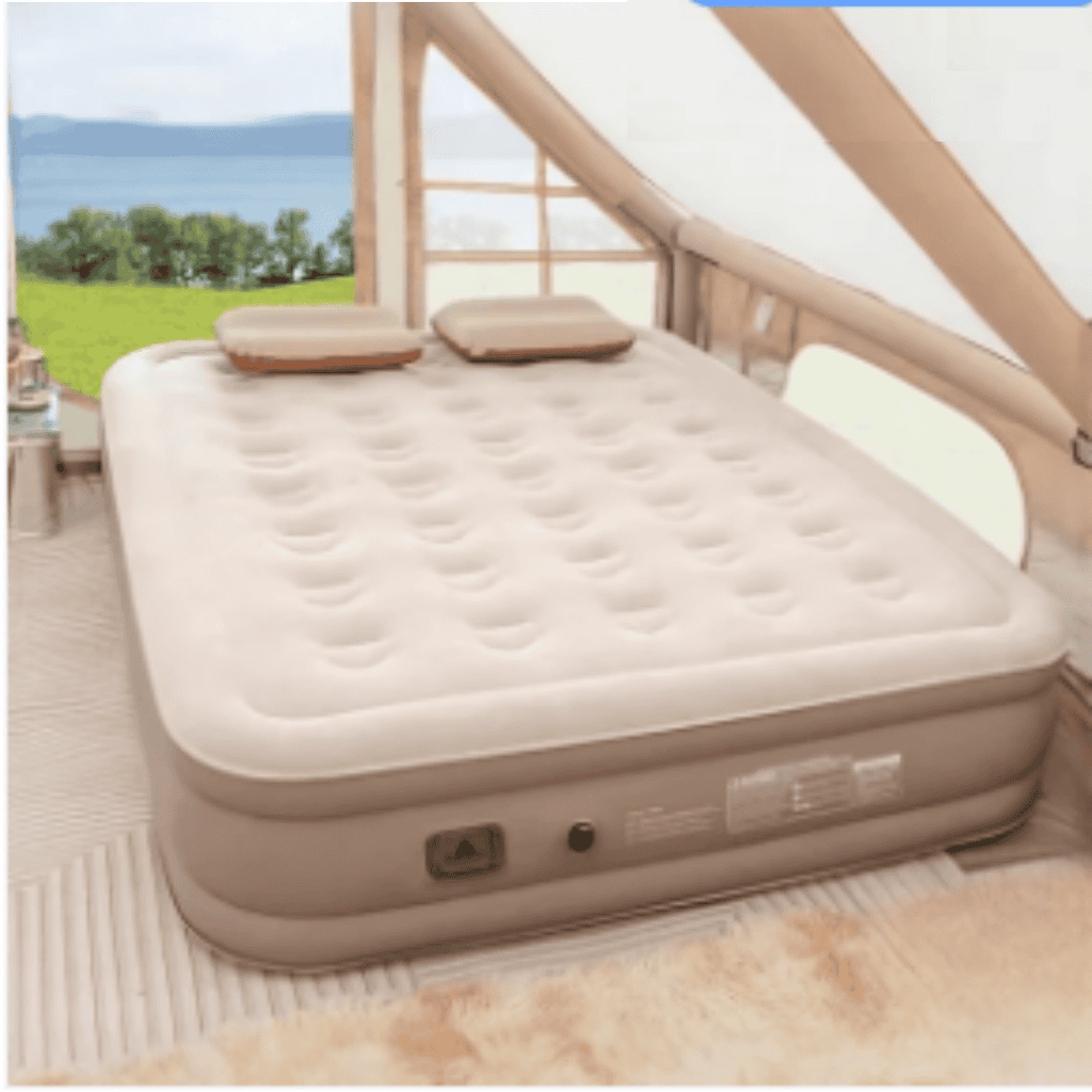 Inflatable Queen Size Airbed Mattress with Inbuilt Pump