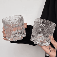 6Pcs Heavy Borosilicate Whiskey Glass