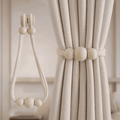 2pcs Magnetic Curtain Binding Straps with Solid Wood