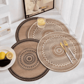 Six-Piece Boho Style Jute Table Placemats
