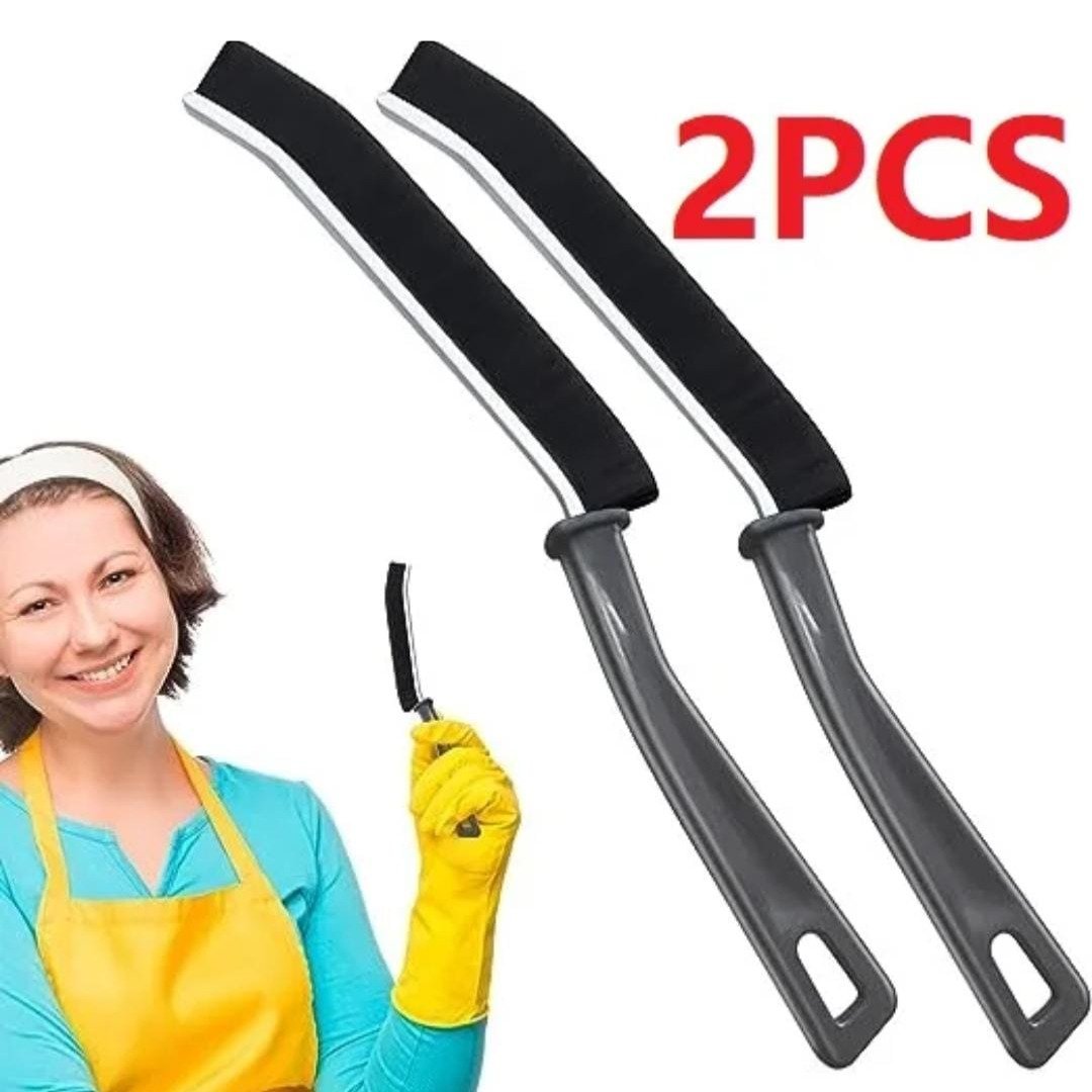 2pcs Hard Bristle Crevice Cleaning Brush