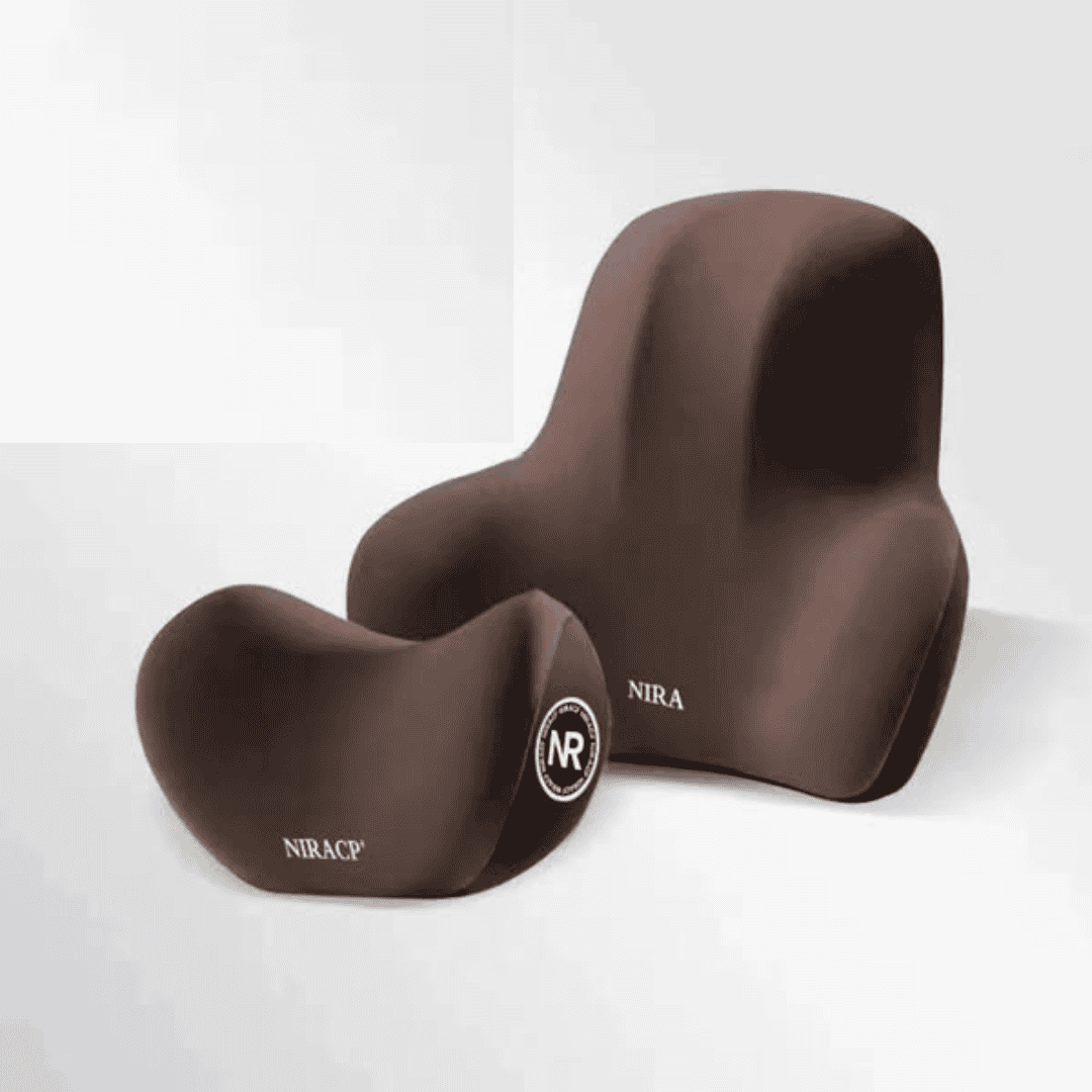Set of 2 Memory Foam Lumbar Head Support