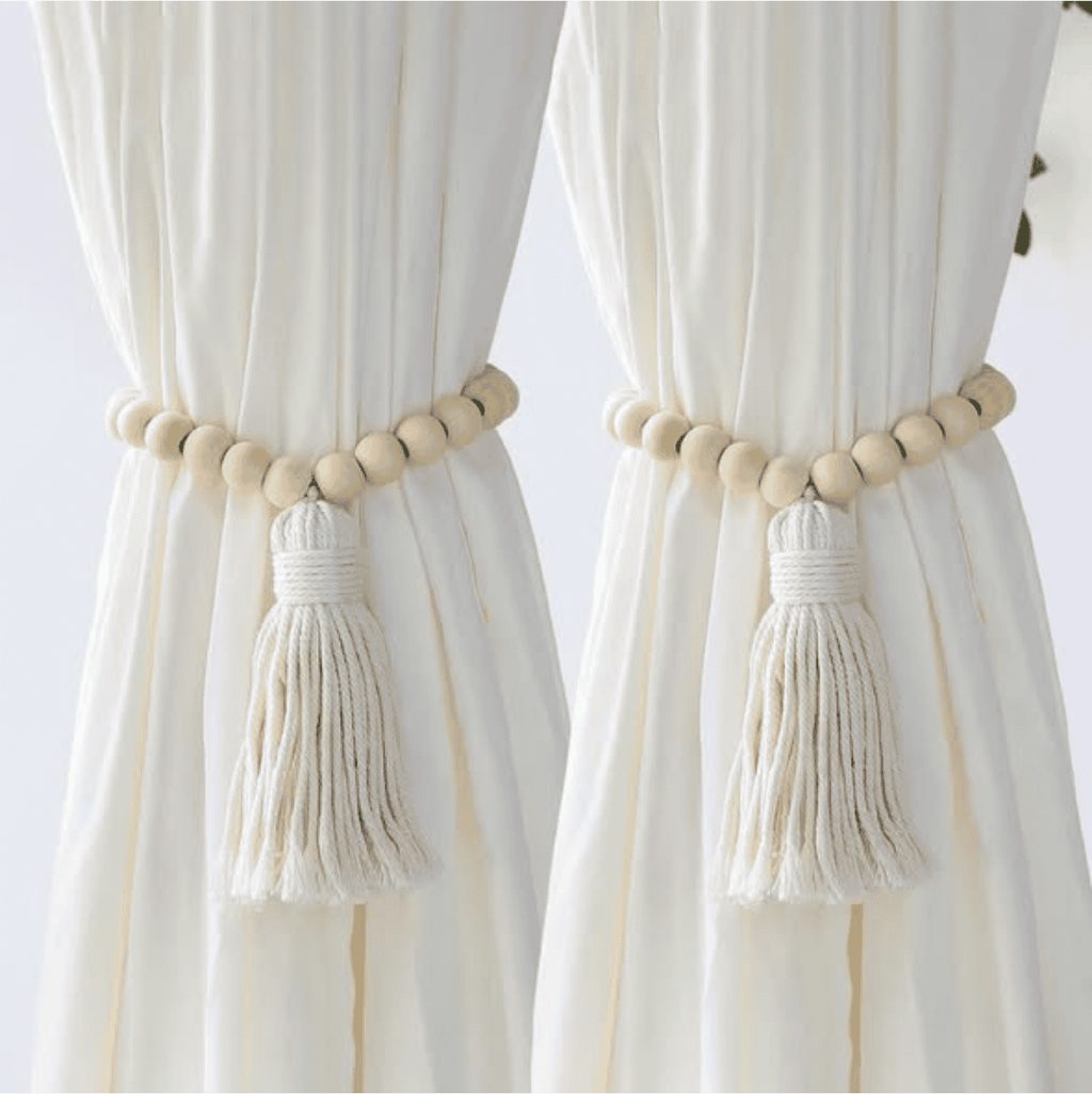 Wooden Beads Curtain Tie Backs