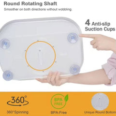 360 Rotating rectangular turntable organizer