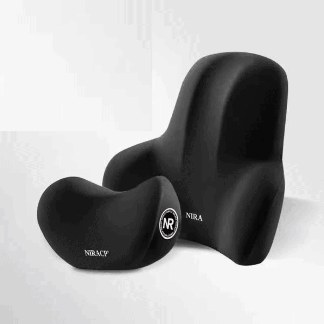 Set of 2 Memory Foam Lumbar Head Support