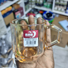 6-Piece Amber Glass Mug Set