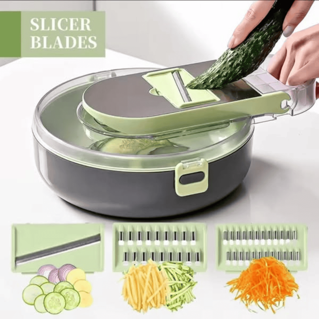 9Pcs Vegetable Chopper Cutter