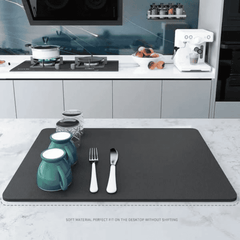 Super Absorbent Non-Slip Dish Drying Mat