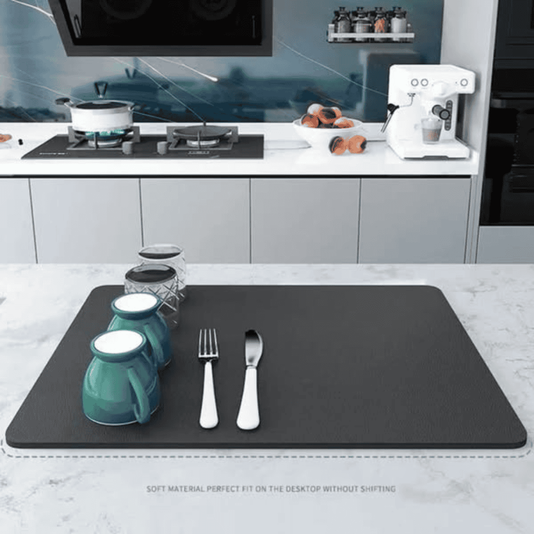 Super Absorbent Non-Slip Dish Drying Mat