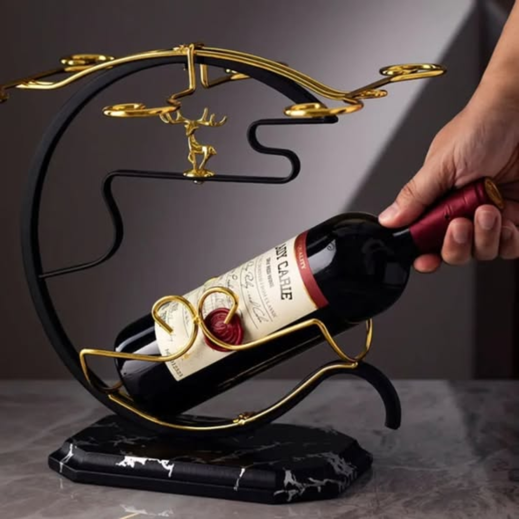 Golden Deer Wine Set Rack