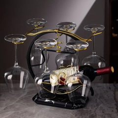 Golden Deer Wine Set Rack