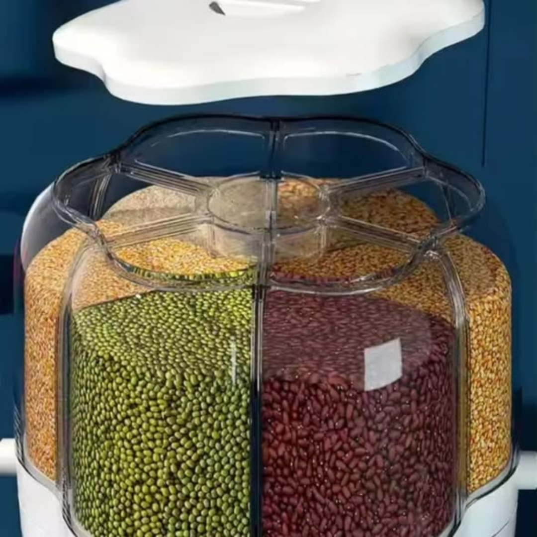 6.5kg 360° Rotating 6-Grid Dispenser