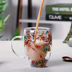 Double Wall Floral Mugs
