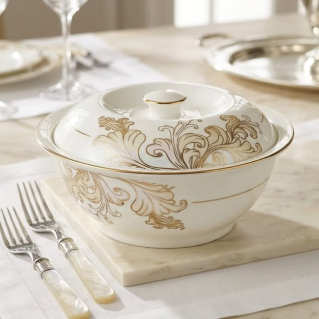 Flower Serving Bowl