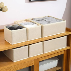 6pcs/1set Underwear Storage Box