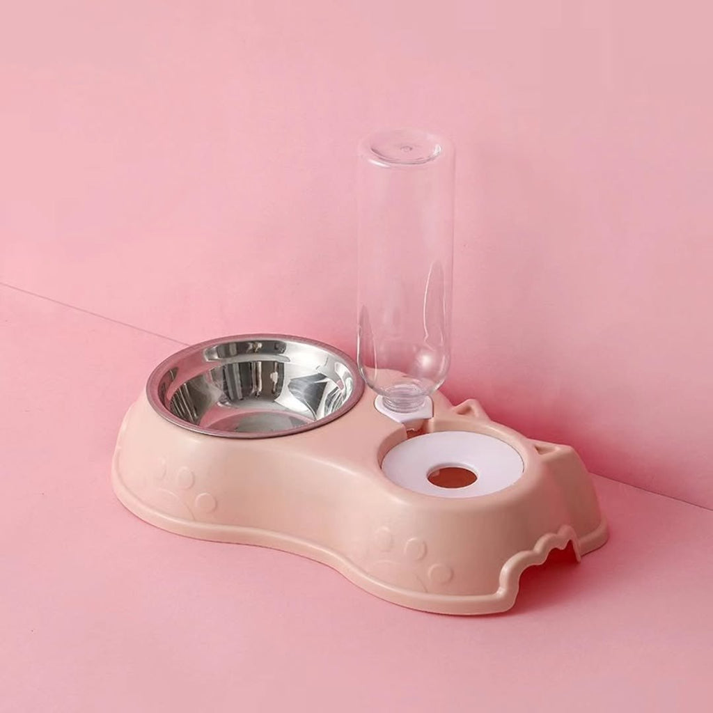 Automatic Pet Feeding Bowl with Water Dispenser