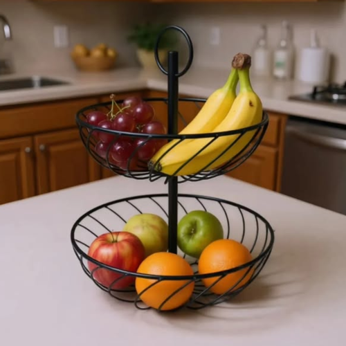 2 Tier fruit basket holder