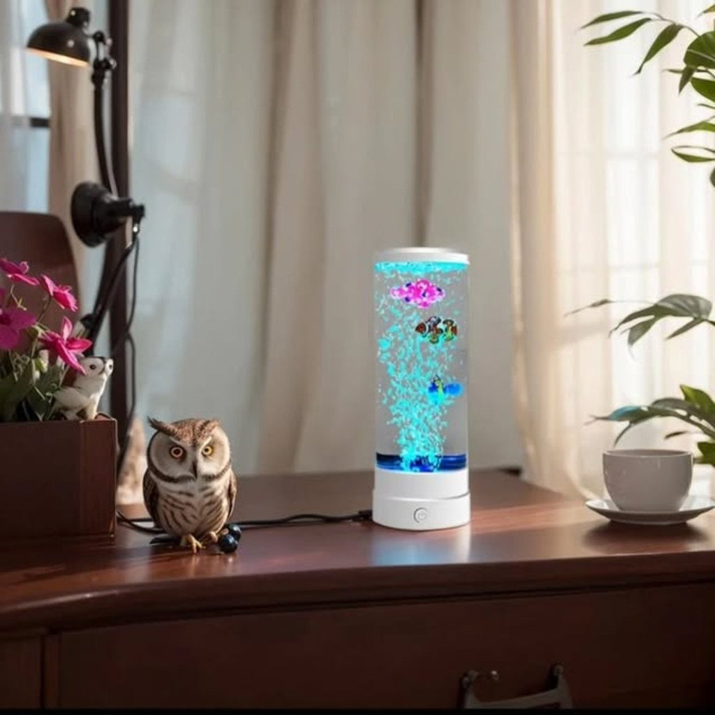 LED Bubble Fish Lamp Décor