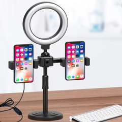 Double 10 Inch Ring Light