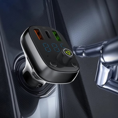 Car Bluetooth FM transmitter with triple USB car charger