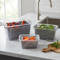 3-Piece Fresh Food Storage Container Set