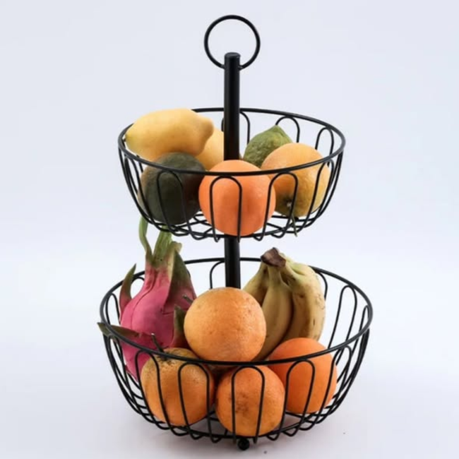 2 Tier fruit basket holder