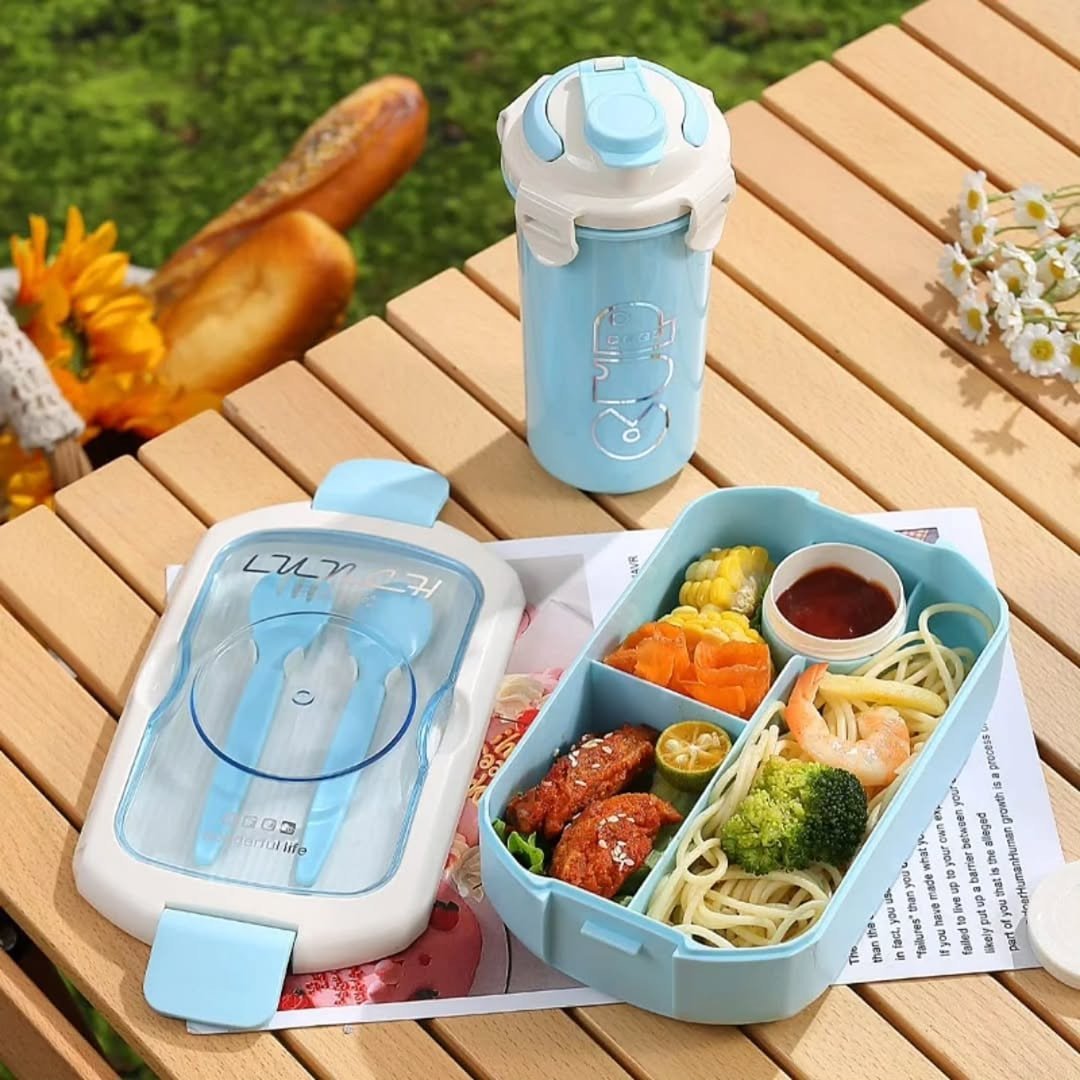 2 in 1 Lunch Box with Bottle
