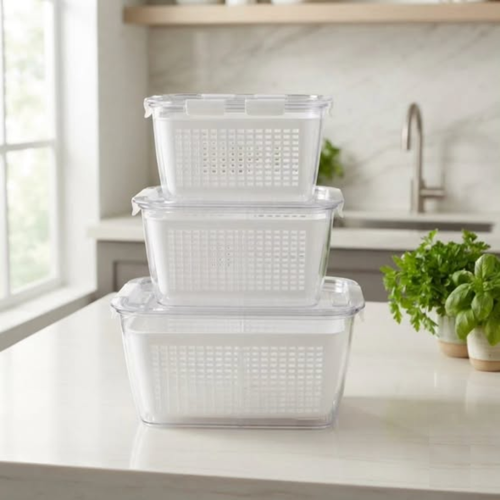 3-Piece Fresh Food Storage Container Set