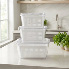 3-Piece Fresh Food Storage Container Set