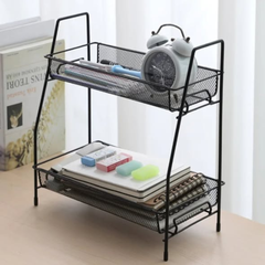 Two-layer fruit and spice rack