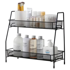 Two-layer fruit and spice rack